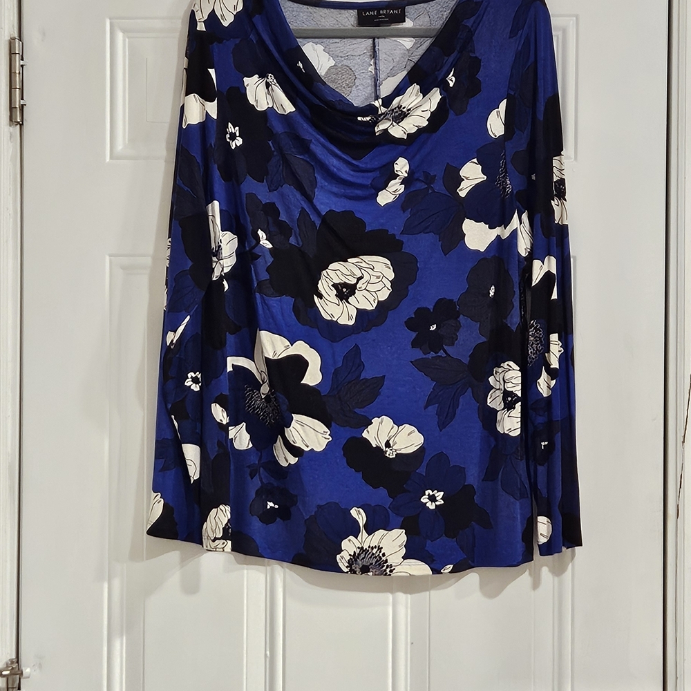 Lane Bryant Blue Floral Women's Top